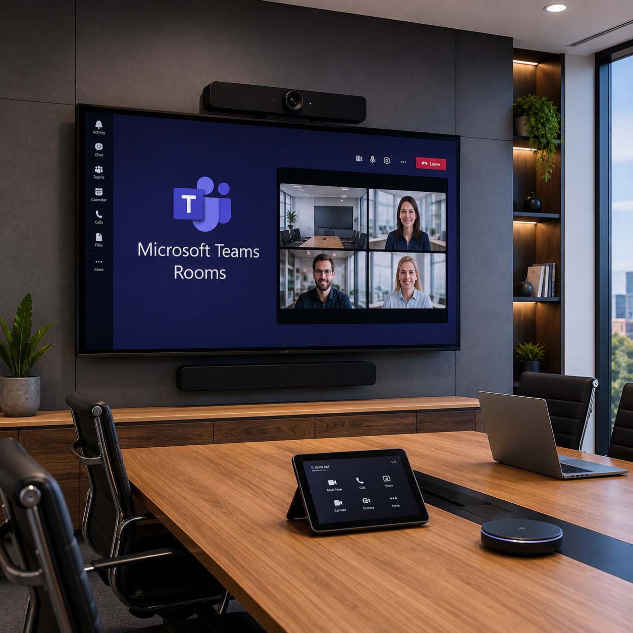 Microsoft Teams Rooms video conferencing installation